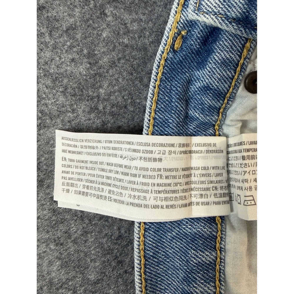 Abercrombie & Fitch Shorts Womens 6/28 Light Blue Excellent Distressed High Rise - Picture 4 of 8